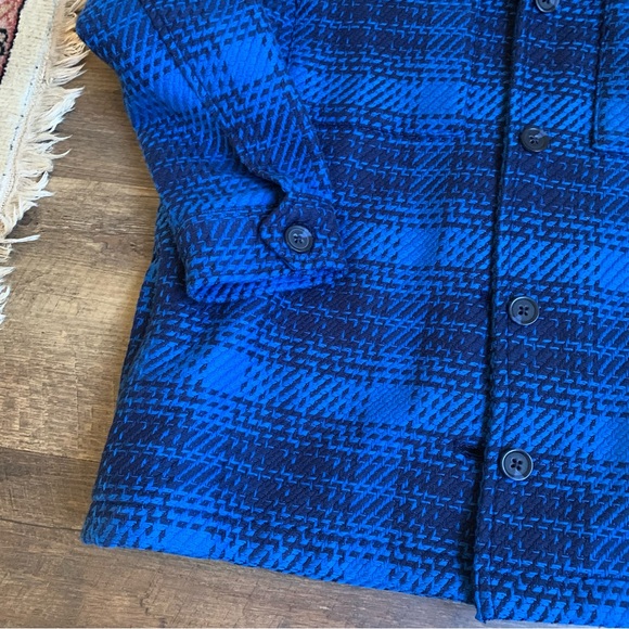 Outerknown Cloud Weave Shirt Jacket Large Blue - Picture 4 of 10